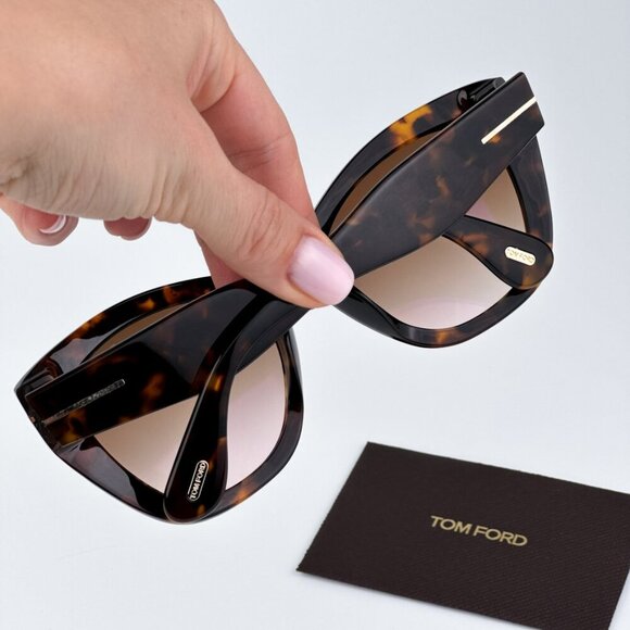 Tom Ford FT0940/S CARA 55F BRAND NEW Sunglasses Havana Gradient Brown Women - Picture 3 of 11